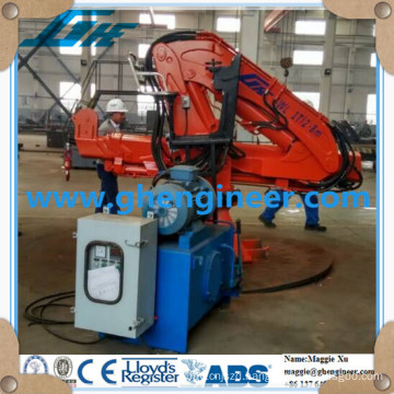 Knuckle and Telescopic Boom Jib Ship Crane